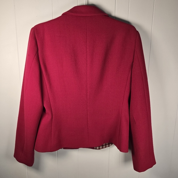 Moschino Cheap & Chic Red Wool Blazer 90's - Picture 4 of 12